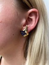 Mauboussin Reflection Collection Sapphire Cabochon and Diamond Earrings