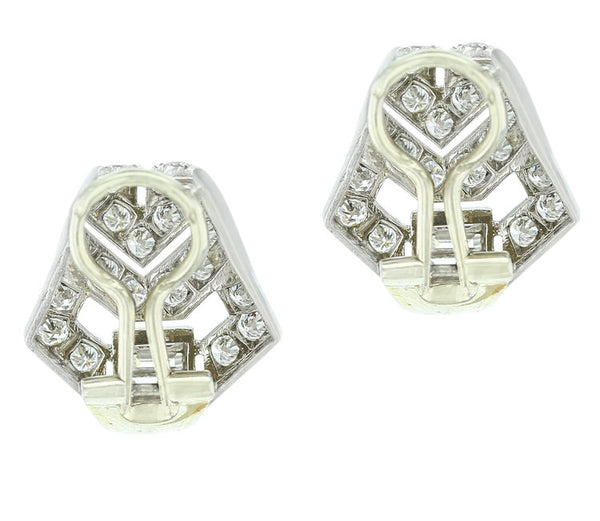Art Deco Diamond Earrings