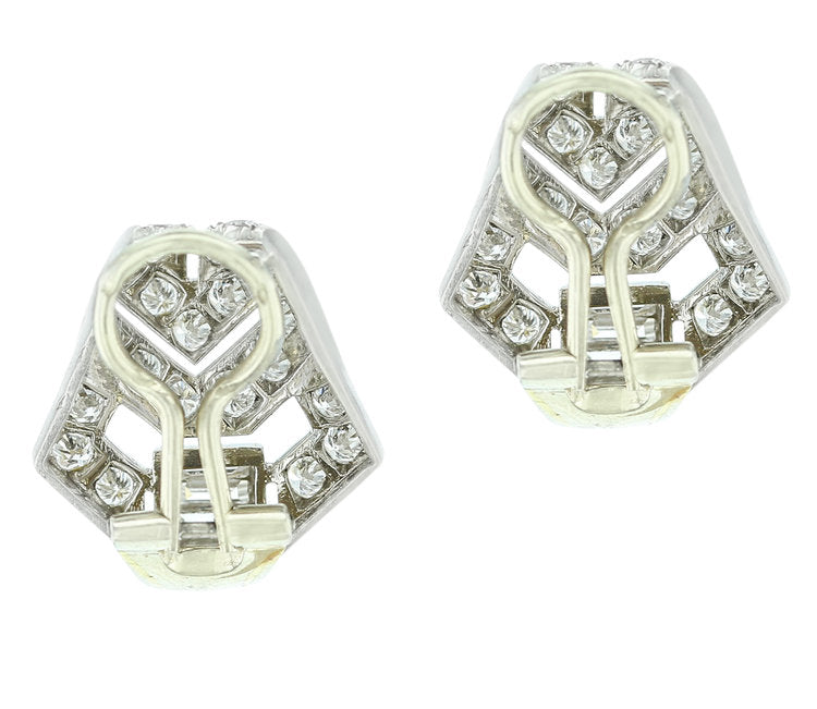 Art Deco Diamond Earrings