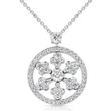 Graff 1.74 ct. Diamond Snowflake 1" Pendant Necklace, 18K White Gold