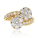 Van Cleef & Arpels 2.50 ct. Diamonds Double Fleurette Ring