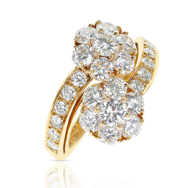 Van Cleef & Arpels 2.50 ct. Diamonds Double Fleurette Ring
