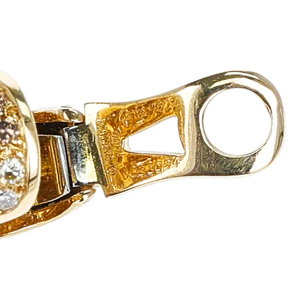 Cartier Fancy Color Diamonds Bombé Earrings, Part of Matching Ring Set, 18k