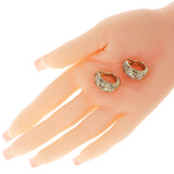 Cartier Fancy Color Diamonds Bombé Earrings, Part of Matching Ring Set, 18k
