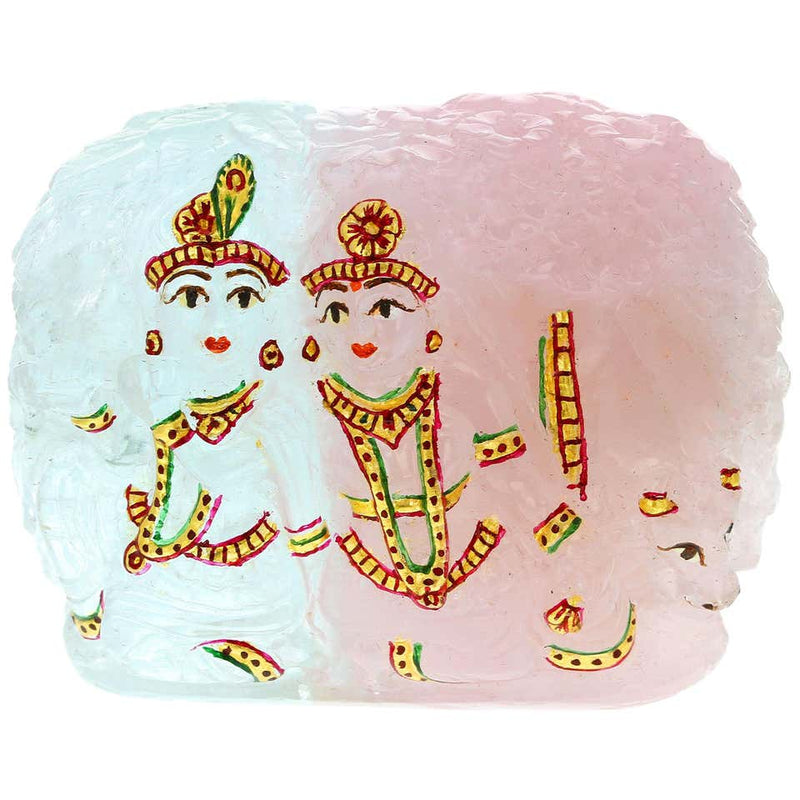 Radha Krishna God Aquamarine Figurine