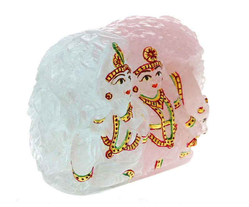 Radha Krishna God Aquamarine Figurine