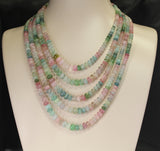 Natural Plain Multi-Tourmaline Necklace, Clasp by Christopher Walling