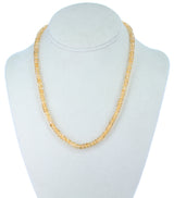 Genuine & Natural Citrine Faceted Beads Necklace