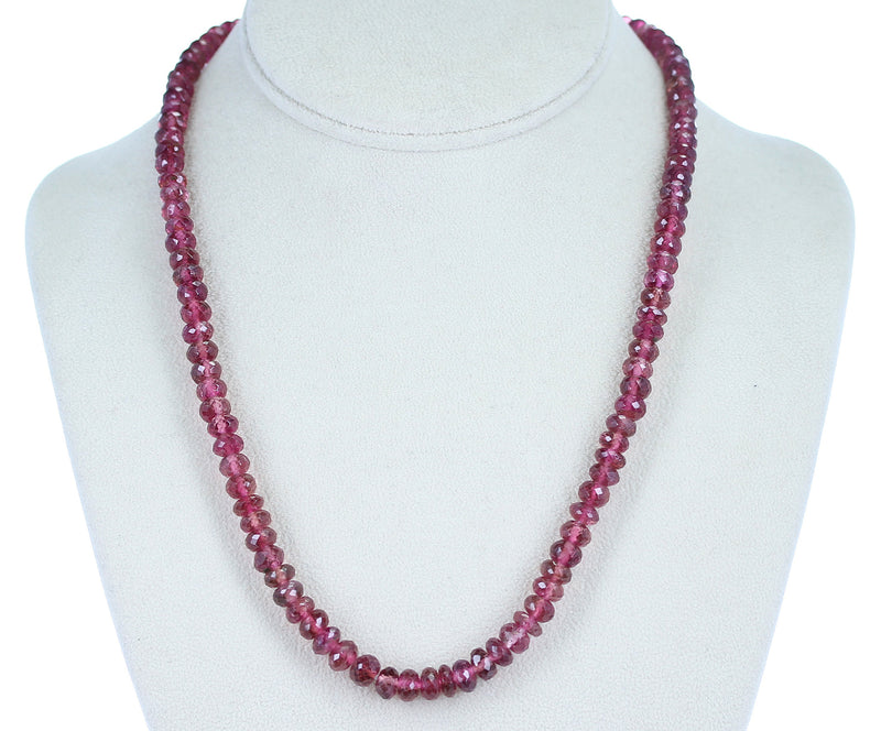 Genuine & Natural Large Pink Tourmaline Faceted Beads