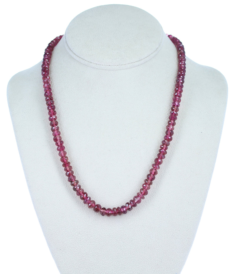 Genuine & Natural Large Pink Tourmaline Faceted Beads