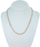 Genuine & Natural Multi-Sapphire Disc Shaped Beads Necklace