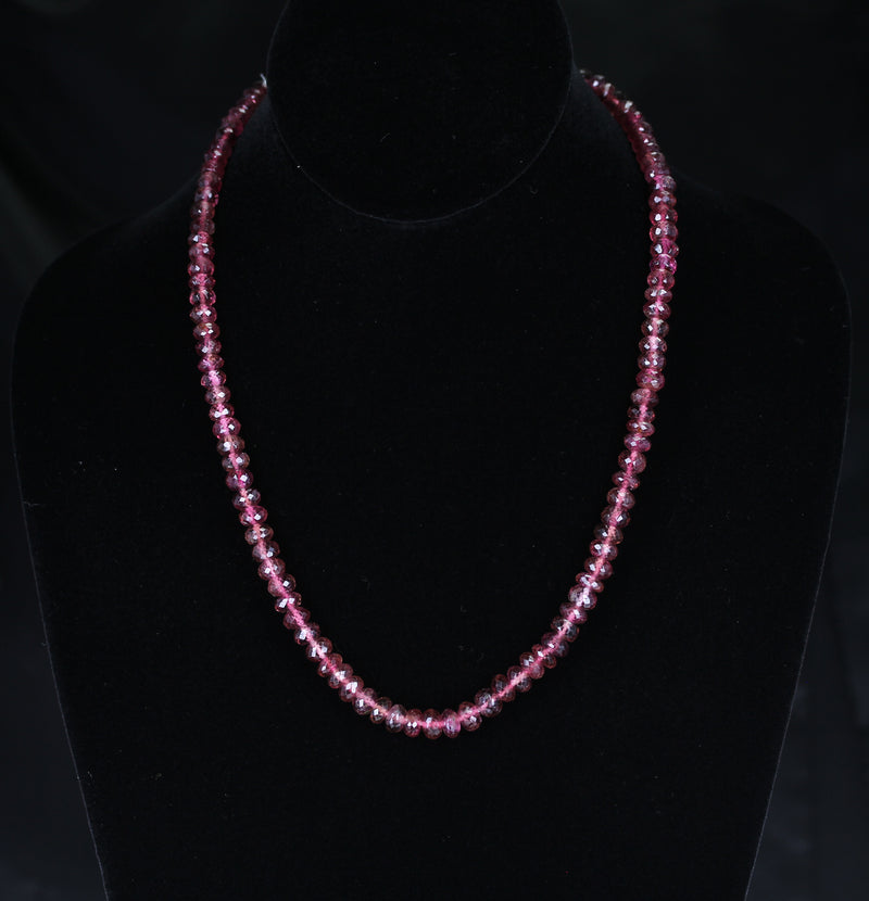 Genuine & Natural Large Pink Tourmaline Faceted Beads