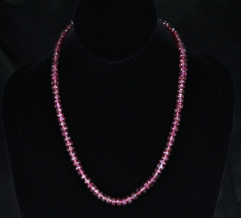 Genuine & Natural Large Pink Tourmaline Faceted Beads