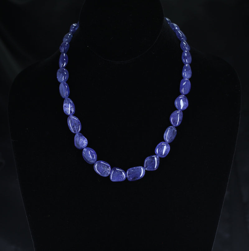 Genuine & Natural Fine Tanzanite Tumbled Beads