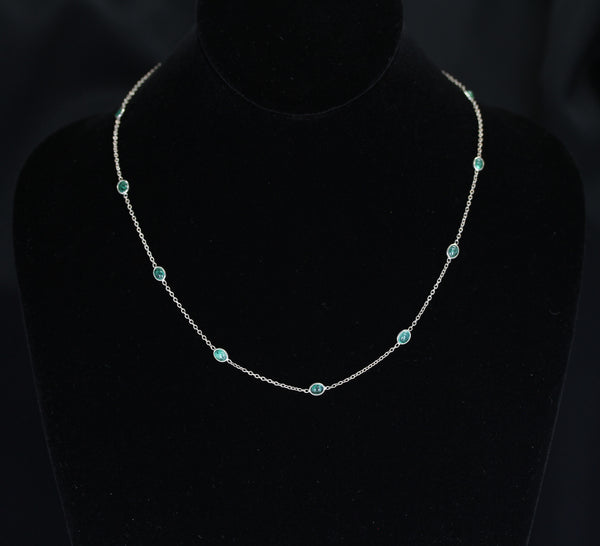 Emerald Cabochon Necklace