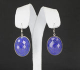 Lapis Lazuli Rose Cut Earrings