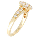 Van Cleef & Arpels 1.25 Carat Diamond Yellow Gold One Row Fleurette Ring