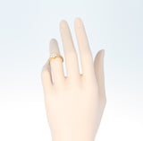 Van Cleef & Arpels 1.25 Carat Diamond Yellow Gold One Row Fleurette Ring