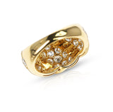 Van Cleef & Arpels Three Swerve 2.25 cts. Diamond Ring, 18k Yellow
