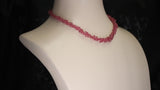 Genuine Pink Sapphire Drop Briolette Beads Necklace