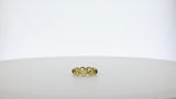 Peridot Gold Band, 18K