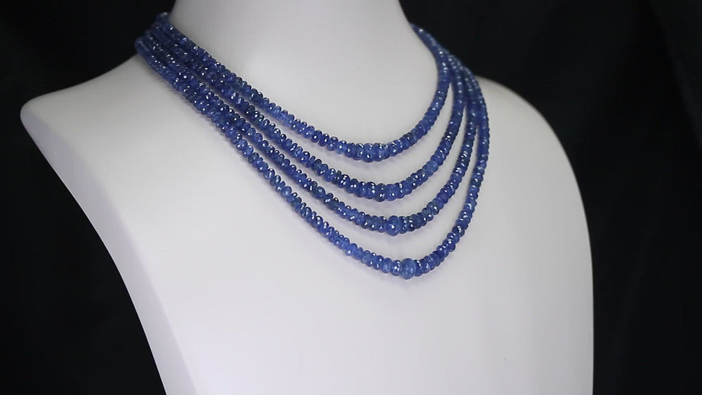Jay King Multicolor Sapphire Graduated Bead Necklace - 20736942 | HSN