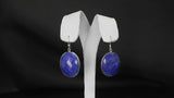 Lapis Lazuli Rose Cut Earrings