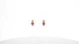 Cartier Ruby and Diamond Earrings, 18 Karat Yellow Gold